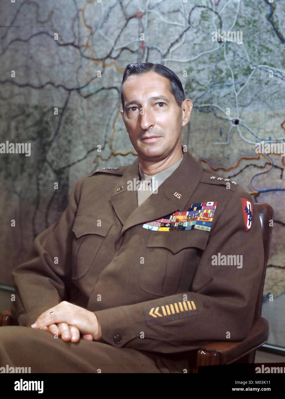 MARK W. CLARK (1896-1984) United States Army officer about 1955 Stock Photo