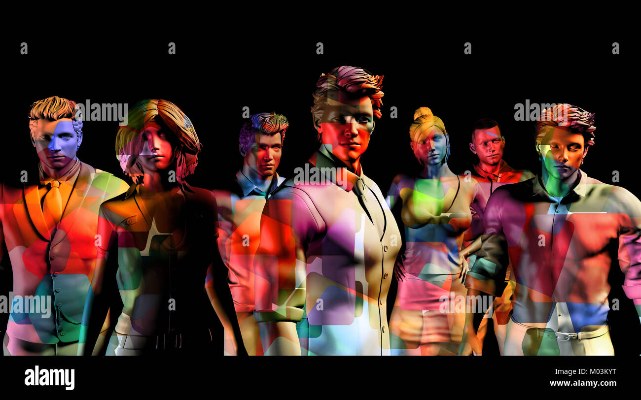 Group of Executives Standing Together as a Business Concept Stock Photo ...