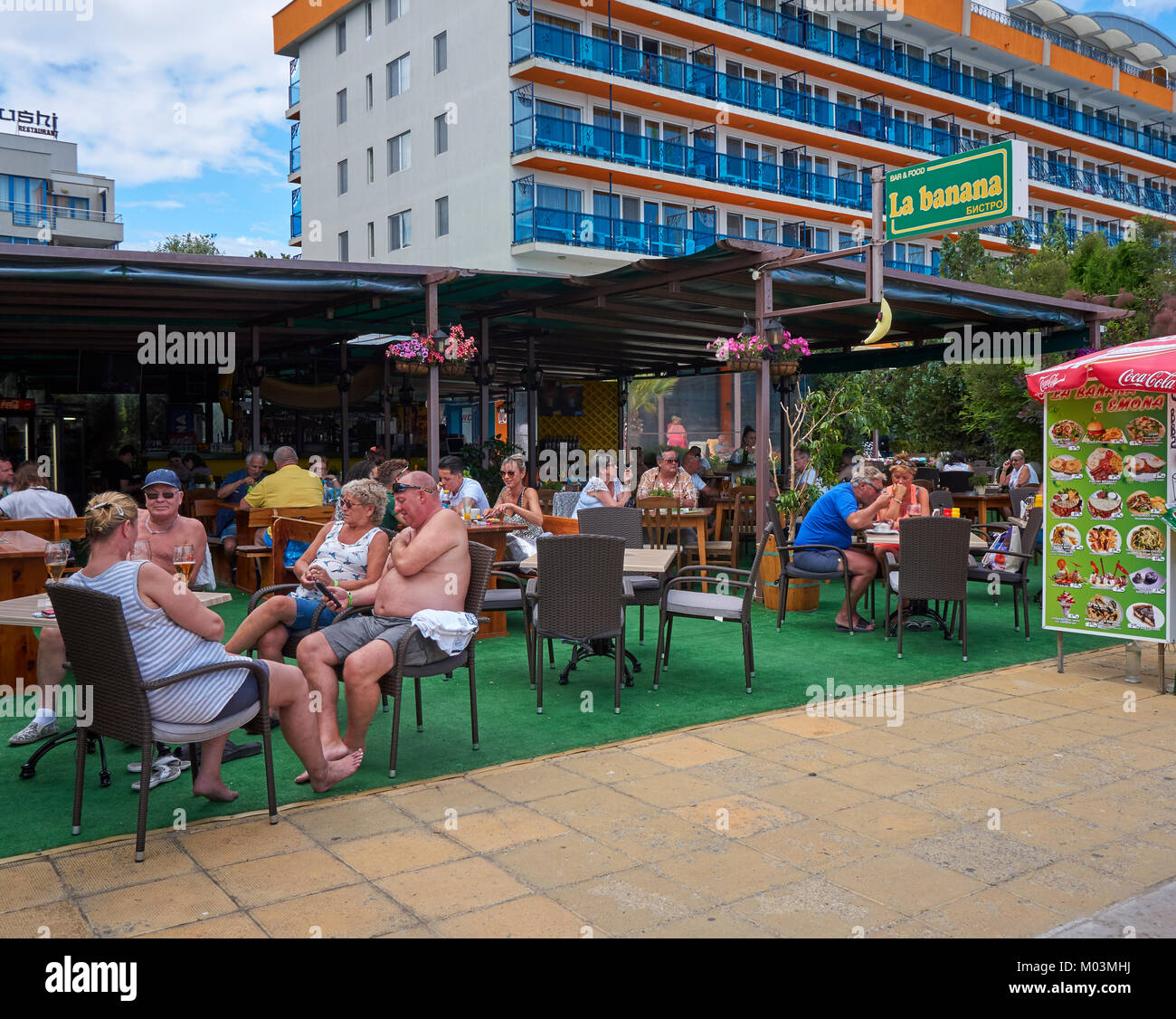 Sunny Beach resort, Bulgaria Stock Photo