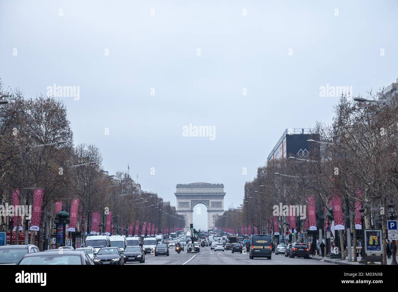 Street View of Champs-Elysees Avenue with Shopping Malls in Paris, France  Editorial Stock Image - Image of buildings, culture: 165212379