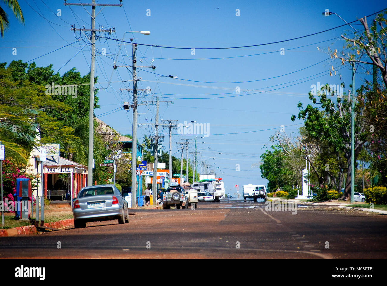 Australia, North Queensland, Normanton.  Main street, Normanton in the Gulf, North Queensland Stock Photo