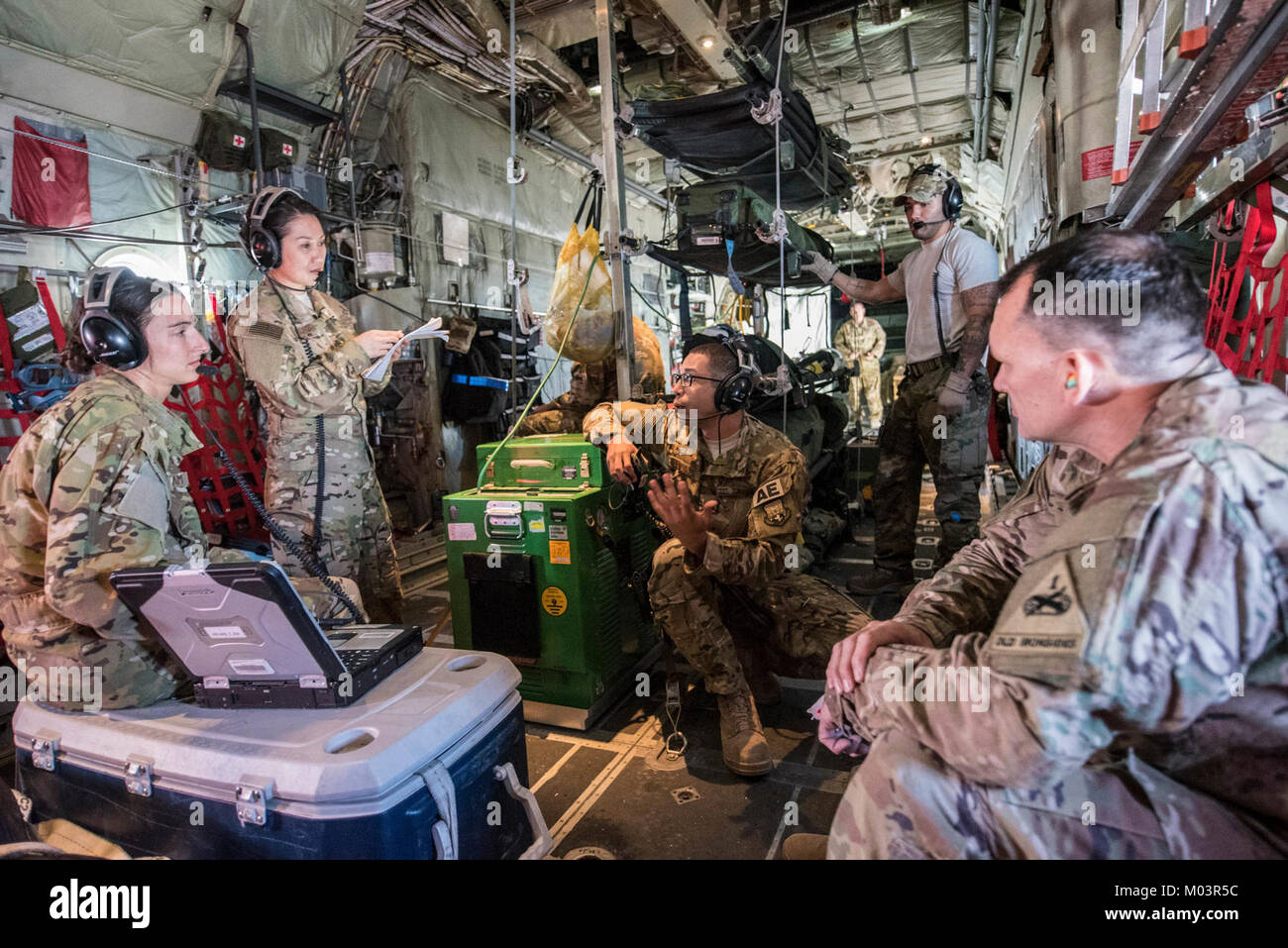 Members of the 379th Expeditionary Aeromedical Evacuation Squadron ...