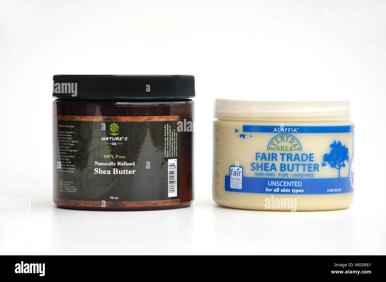 Shea butter in jars Stock Photo Alamy