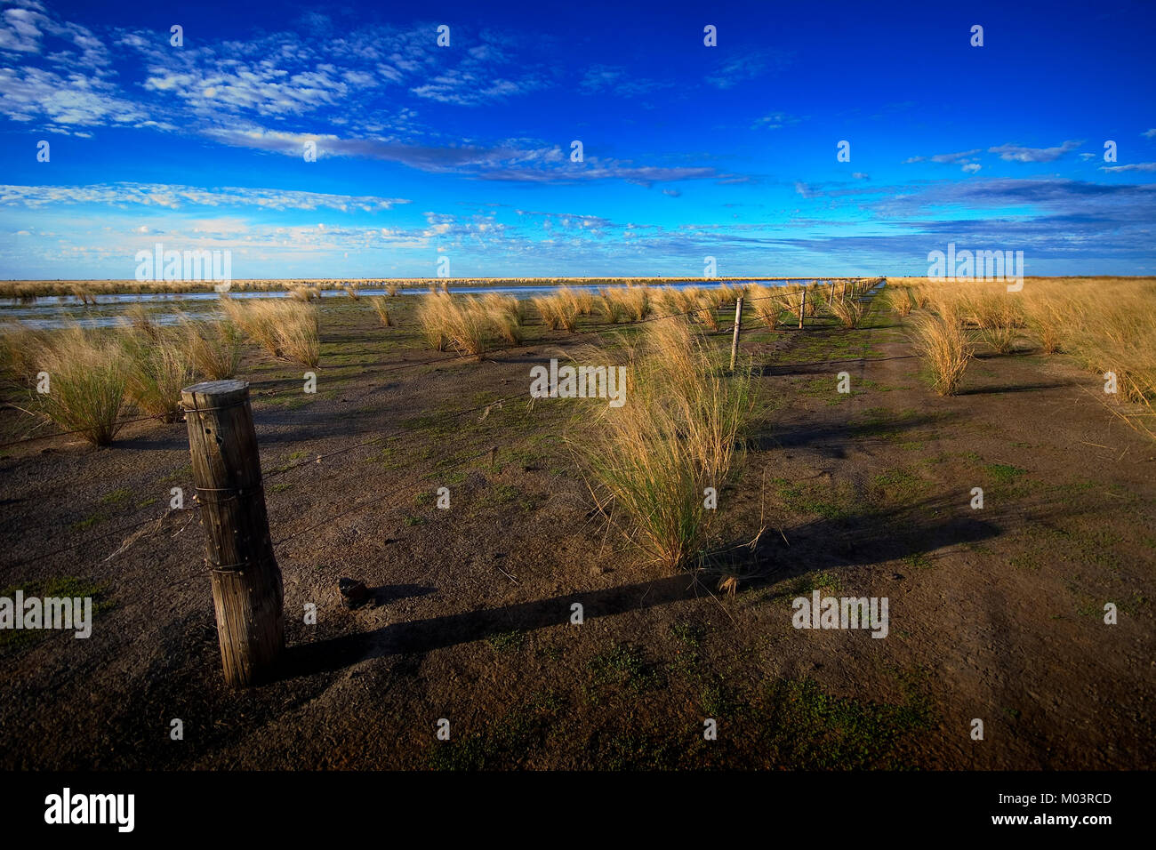 Flood plains in gulf country North Queensland Stock Photo