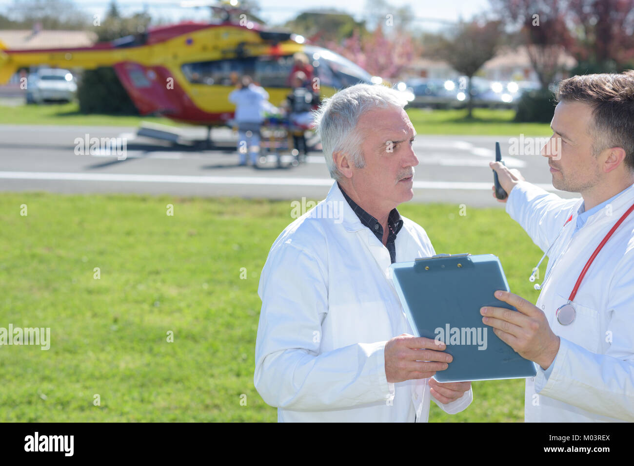 emergency aeromedical evacuation training Stock Photo Alamy