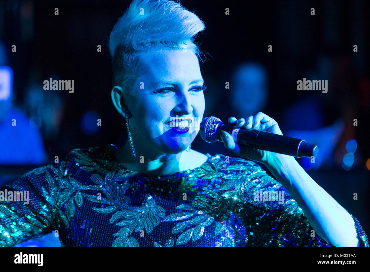 New York, United States. 17th Jan, 2018. Natalie Joy Johnson performs