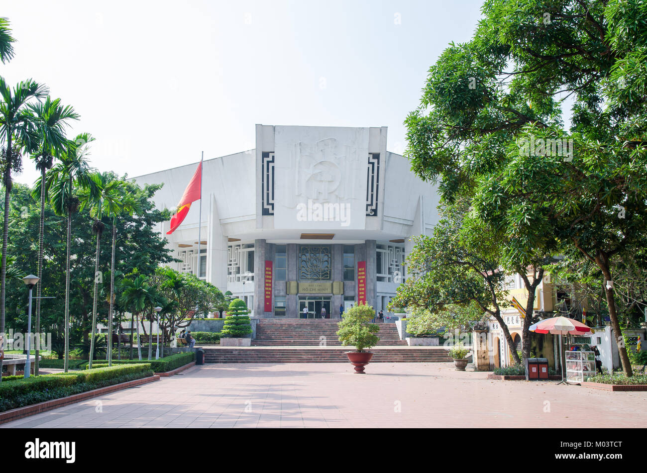 Hanoi,Vietnam - November 1,2017 : Exterior view of Ho Chi Minh mausoleum in Hanoi city. Stock Photo