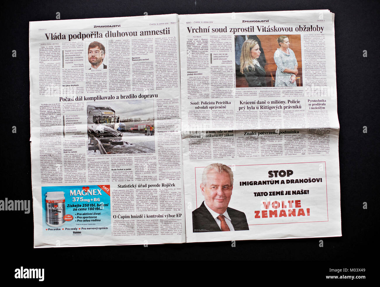 Czech newspapers hi-res stock photography and images - Alamy