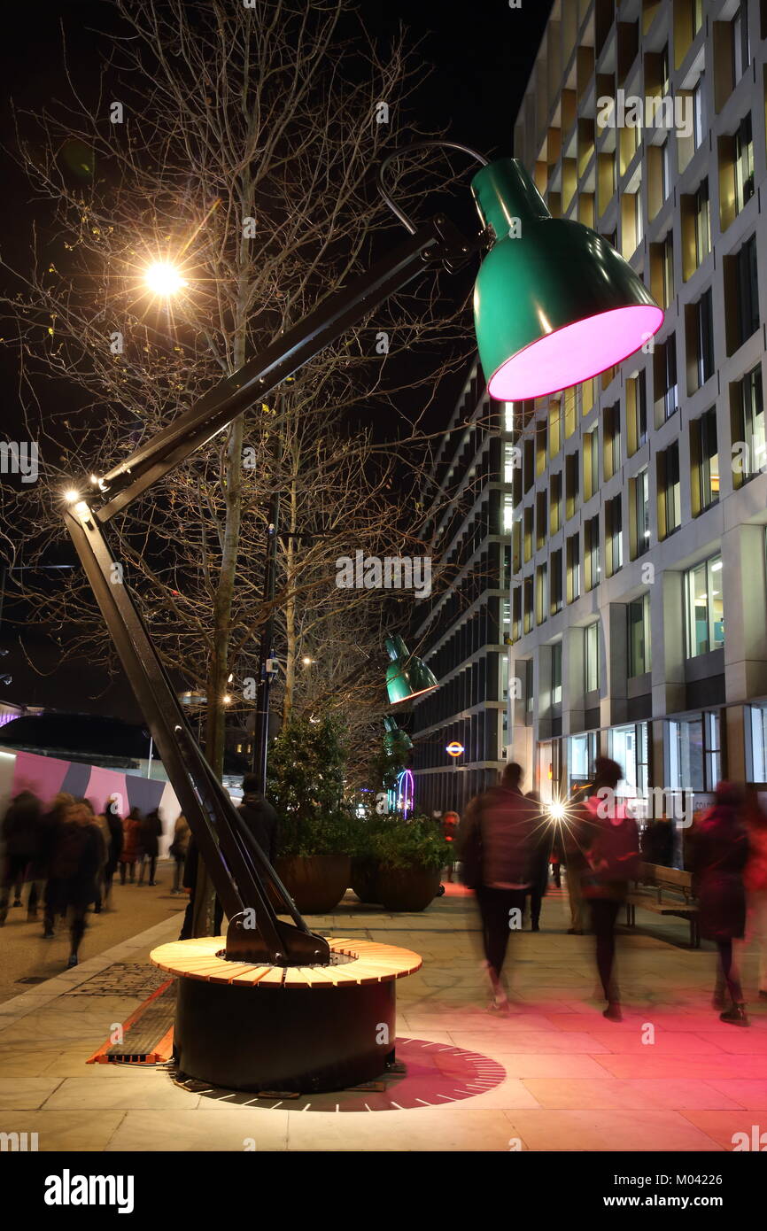 The London Lumiere Light Festival At Kings Cross 2018 The Stock