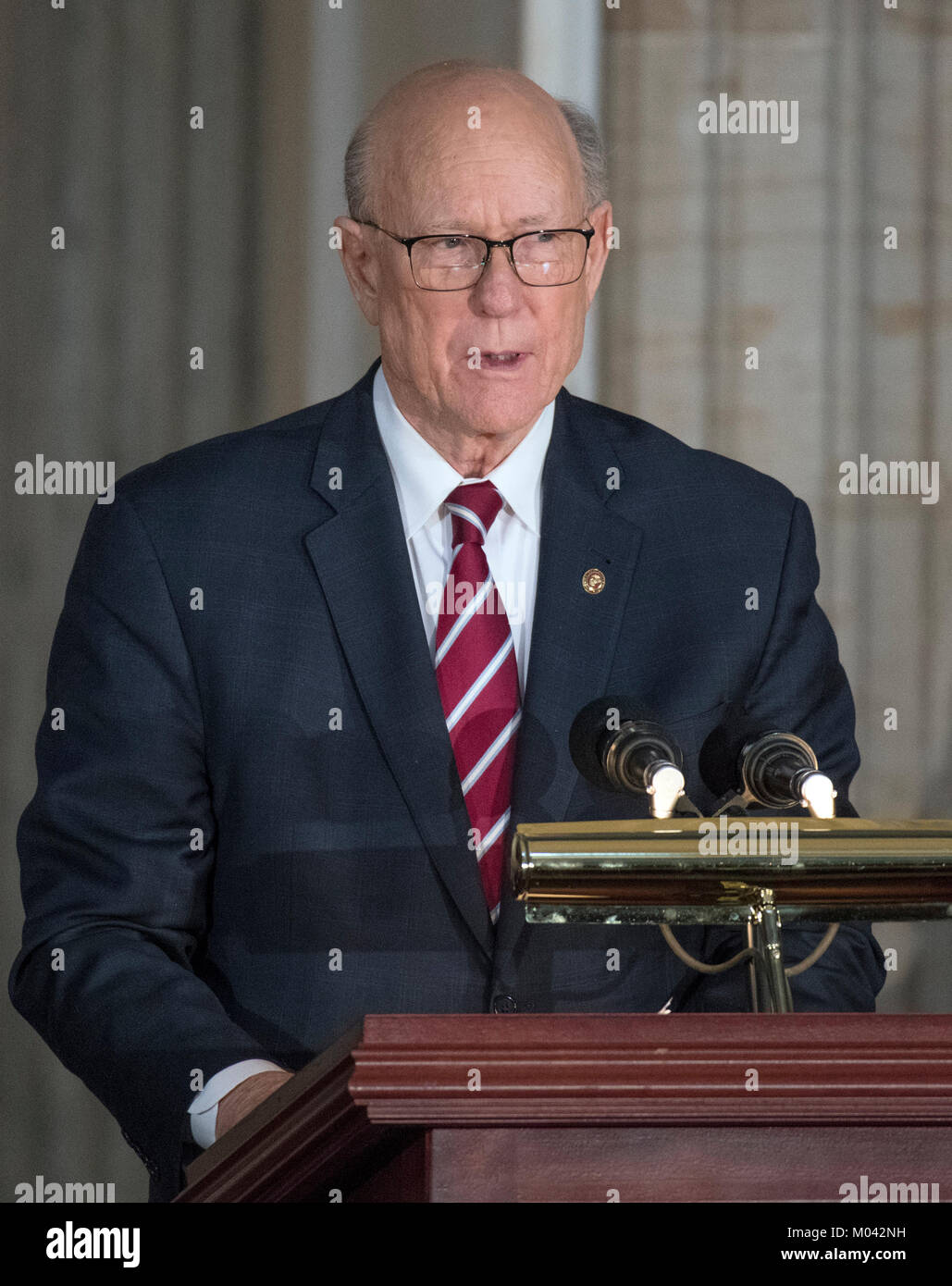 United States Senator Pat Roberts (Republican of Kansas) makes remarks ...