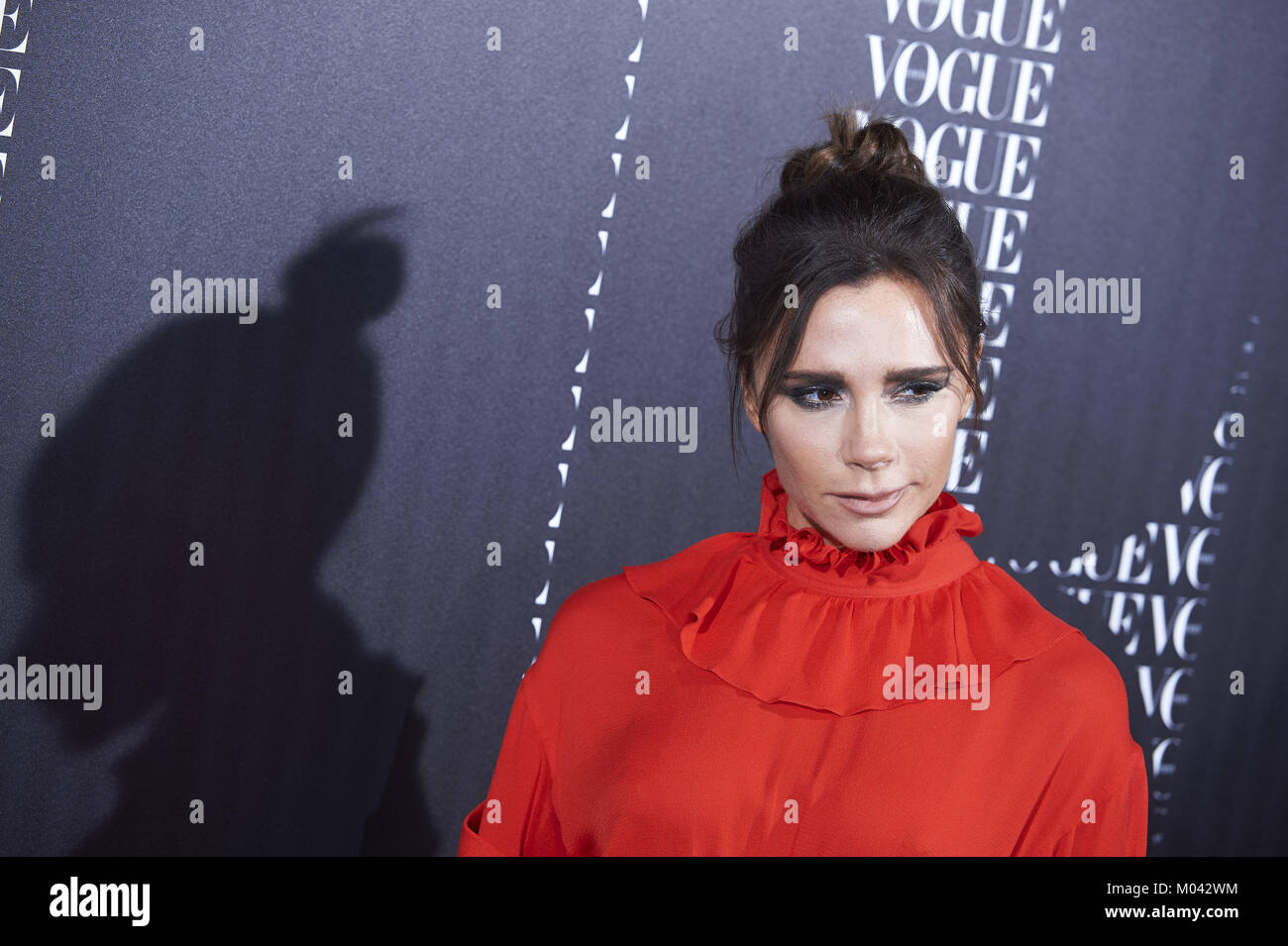 Madrid, Madrid, Spain. 18th Jan, 2018. Victoria Beckham attends a Vogue Spain magazine dinner honouring Victoria Bekcham at Santo Mauro Hotel on January 18, 2018 in Madrid Credit: Jack Abuin/ZUMA Wire/Alamy Live News Stock Photo