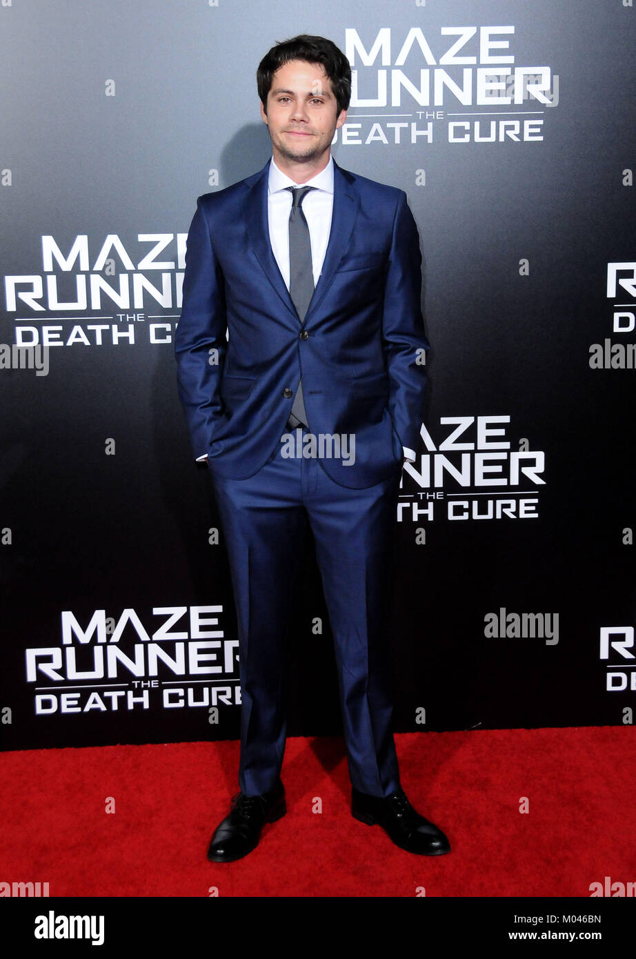 Dylan Raine Los Angeles, California, USA. 18th January, 2018. Actor Dylan O'Brien ...