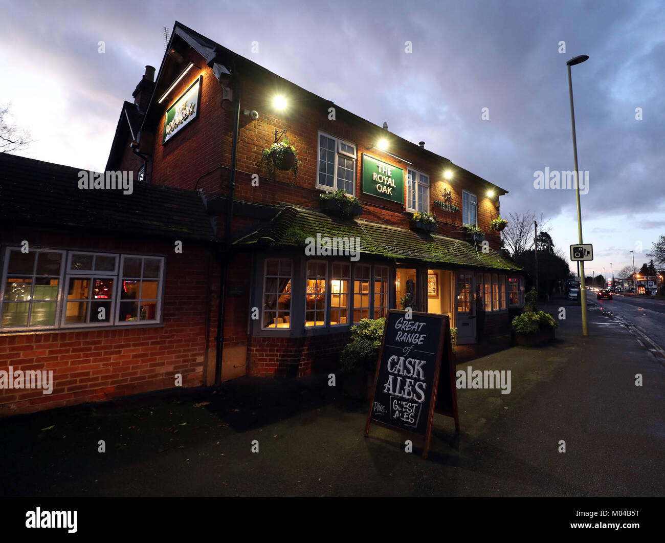 Yateley The Royal Oak pub, in Yateley, Hampshire which was confused by French ...