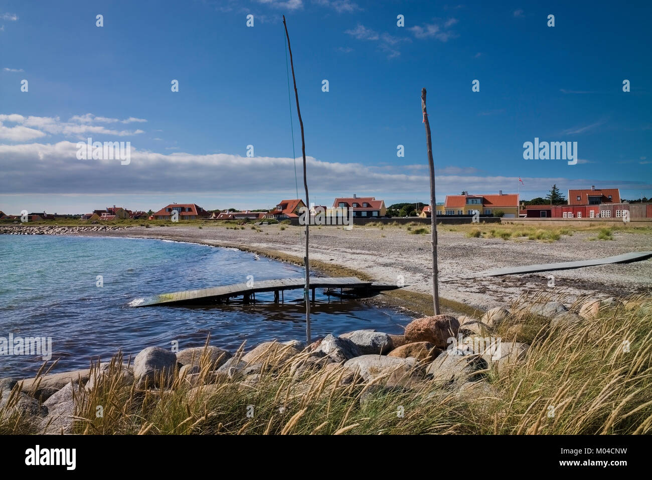 Jetty Wooden bathing jetty by Knoldsvej in Faaborg, Funen, Denmark ...