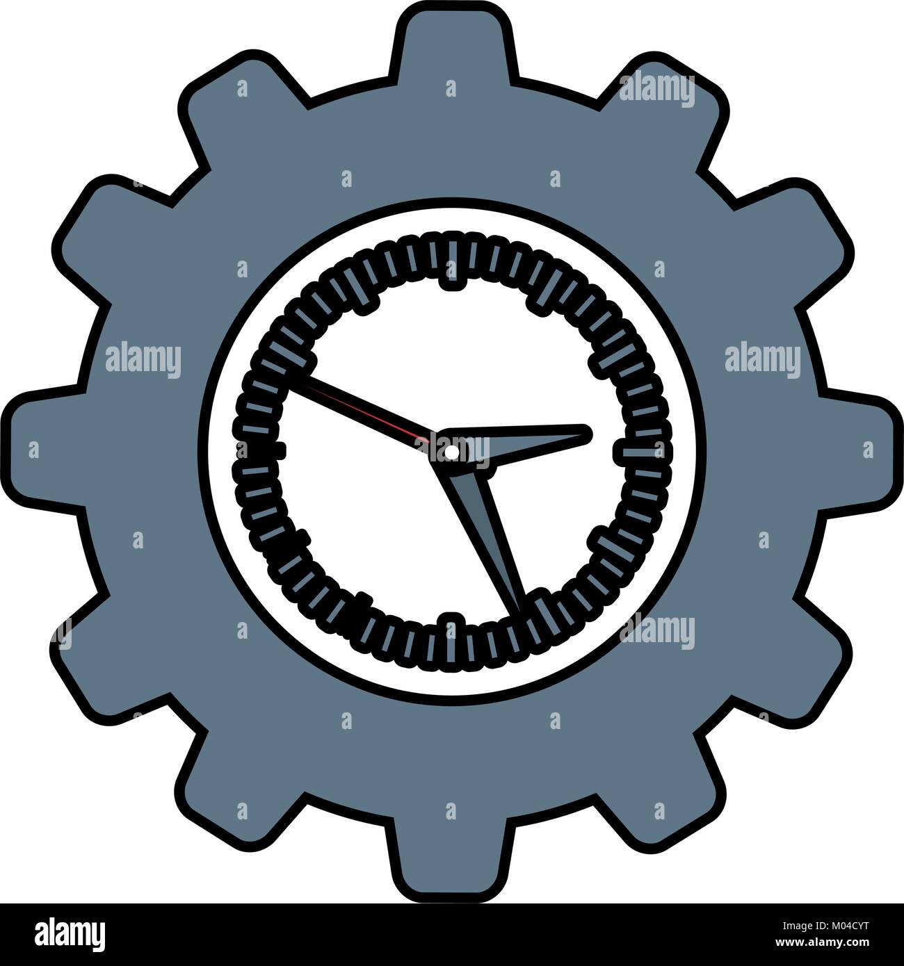 gear wheel clock Stock Vector Image & Art Alamy