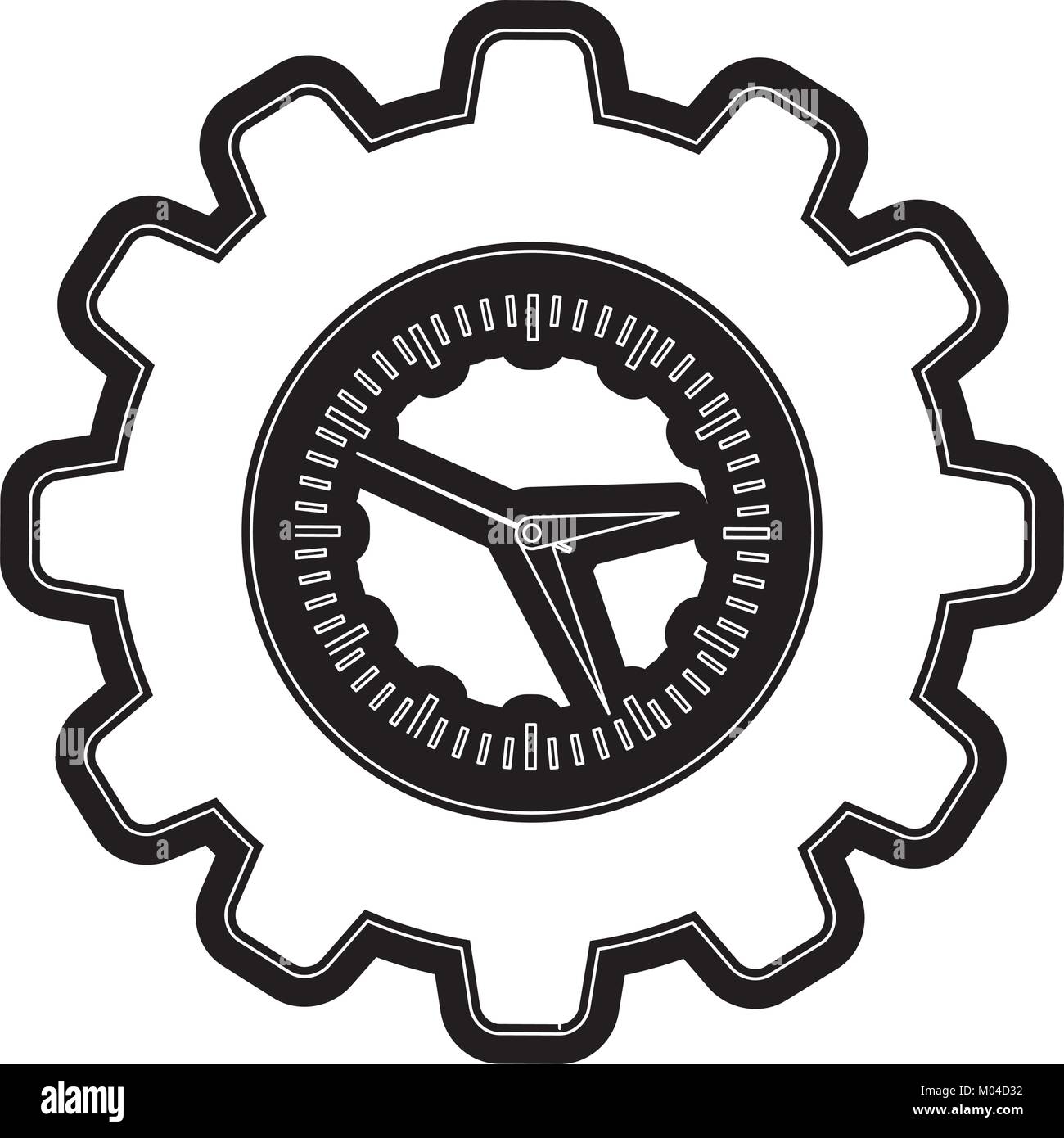 gear wheel clock Stock Vector Image & Art Alamy