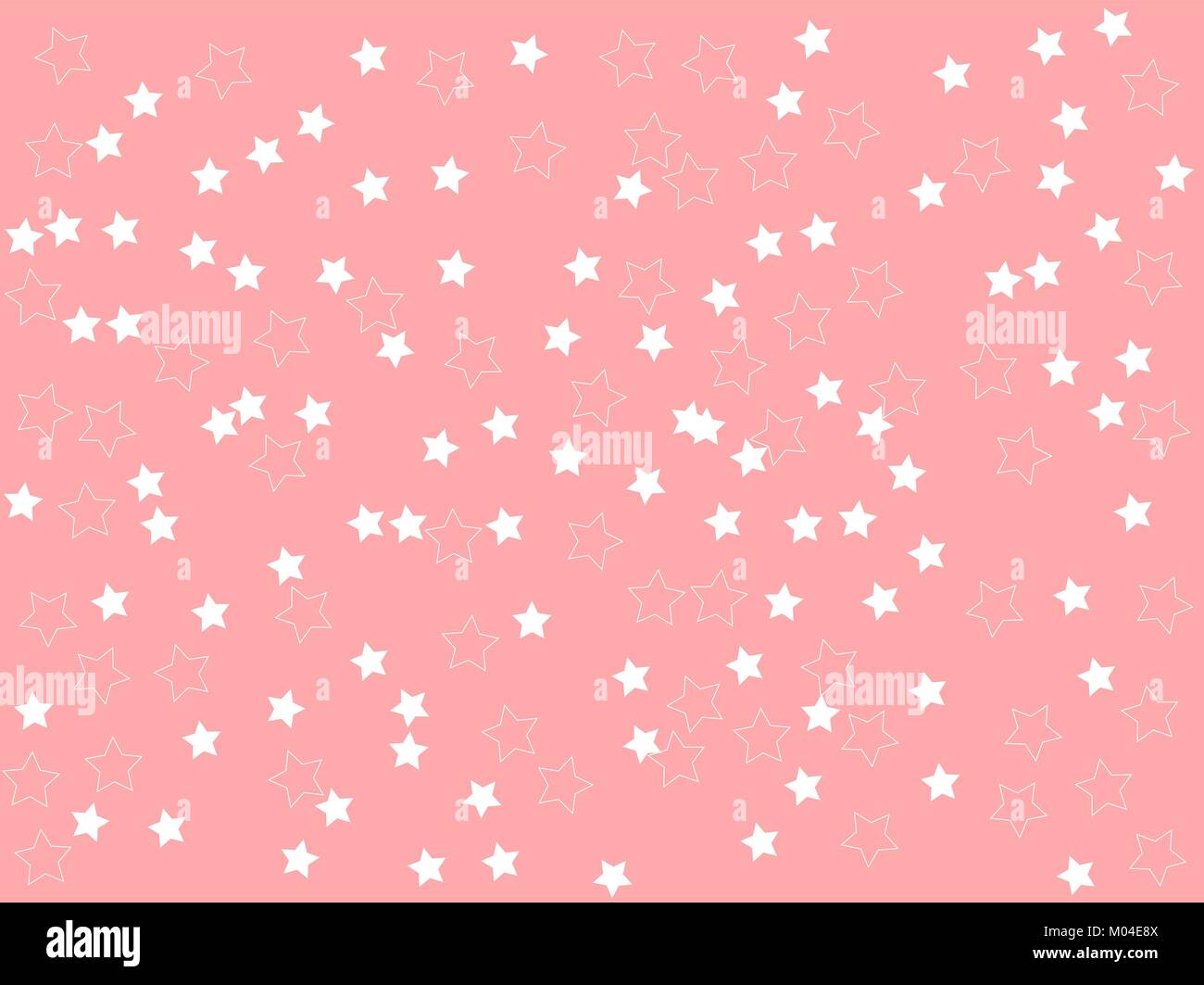 white stars on Pink background plain clean Vector Illustration Stock Vector  Image & Art - Alamy