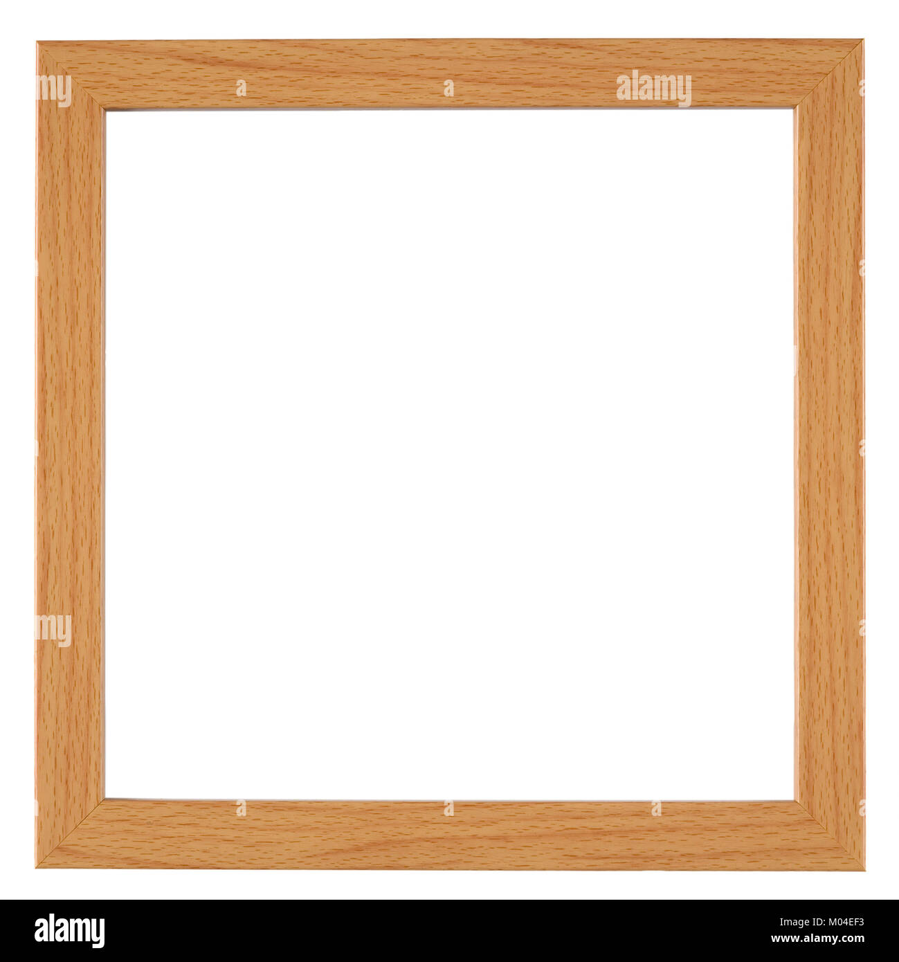 Empty picture frame, wood grain effect Stock Photo Alamy