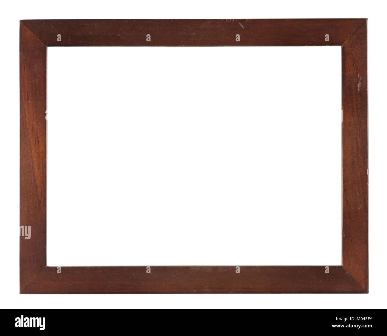 Empty picture frame, distressed dark wood Stock Photo - Alamy