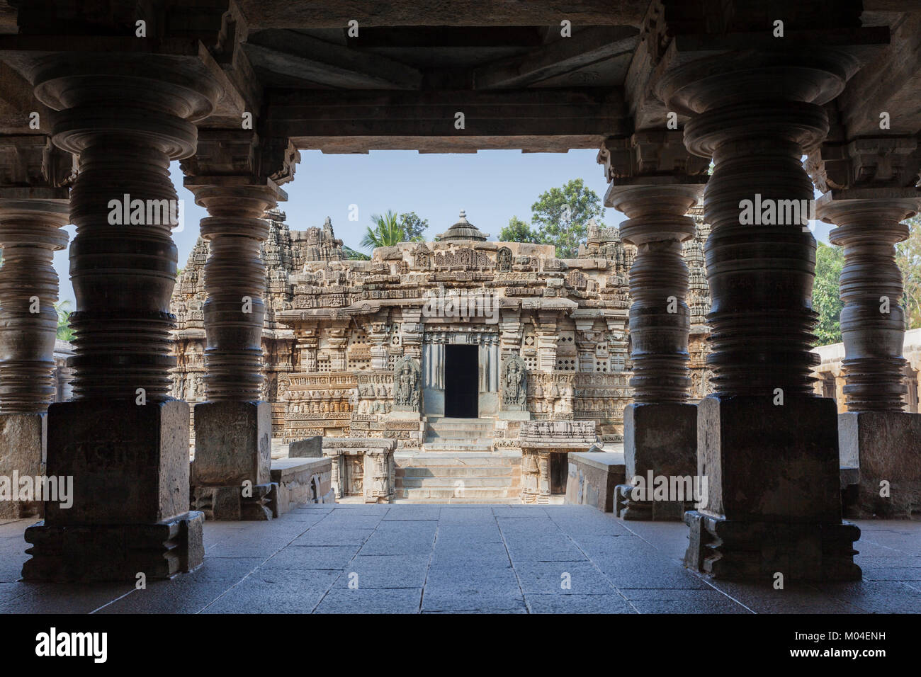 India, Karnataka, Somanathapura, Chennakesava Temple Stock Photo