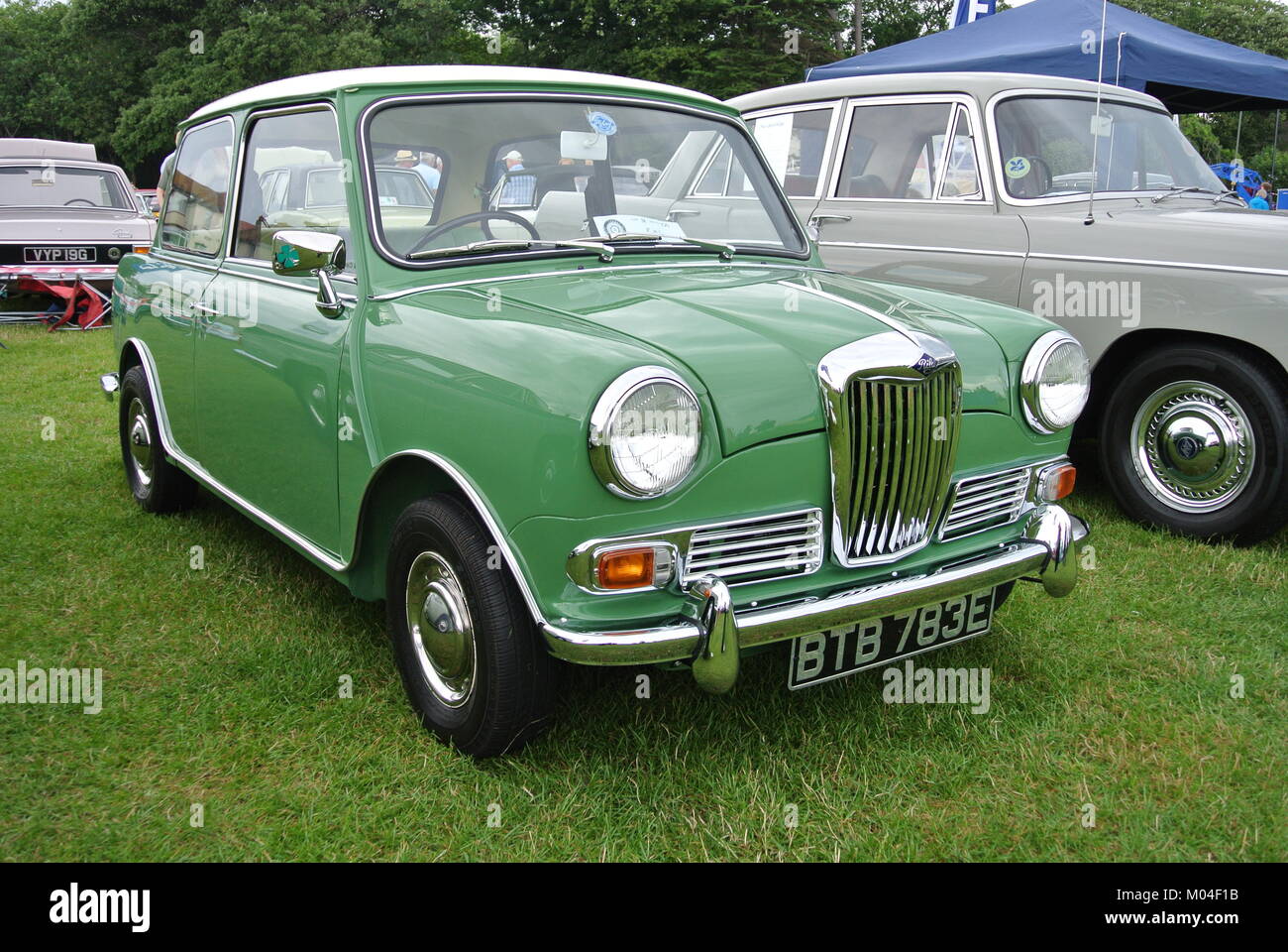 classic Riley Elf Mk3 parked up on display Stock Photo