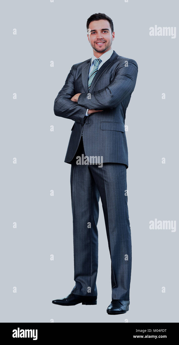 Portrait of young business man smiling Stock Photo - Alamy