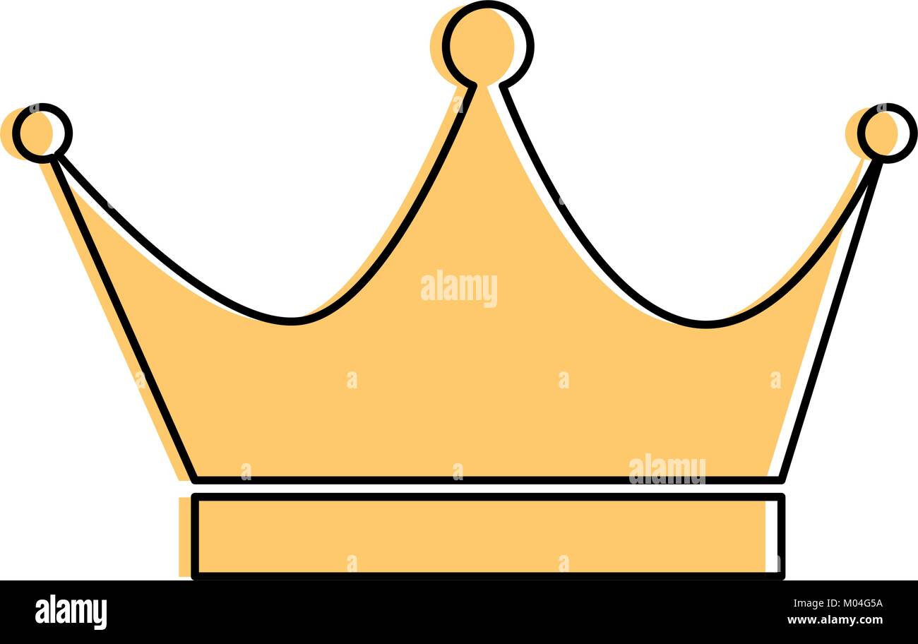 king crown isolated icon vector illustration design Stock Vector Image ...