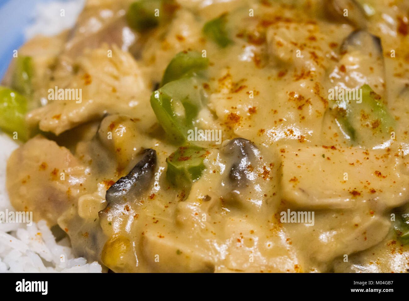 Turkey a la king Stock Photo Alamy