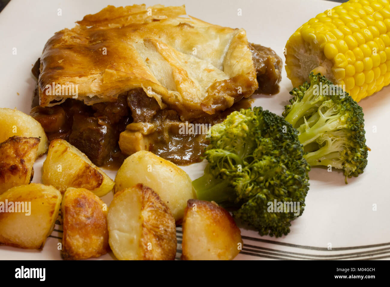 steak and mushroom pie Stock Photo - Alamy