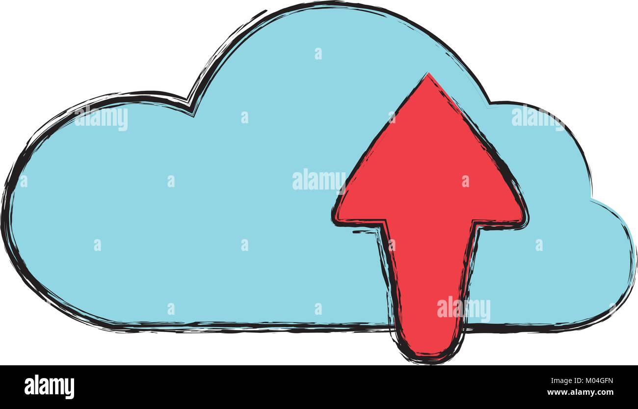 Cloud computing upload Stock Vector Image & Art - Alamy