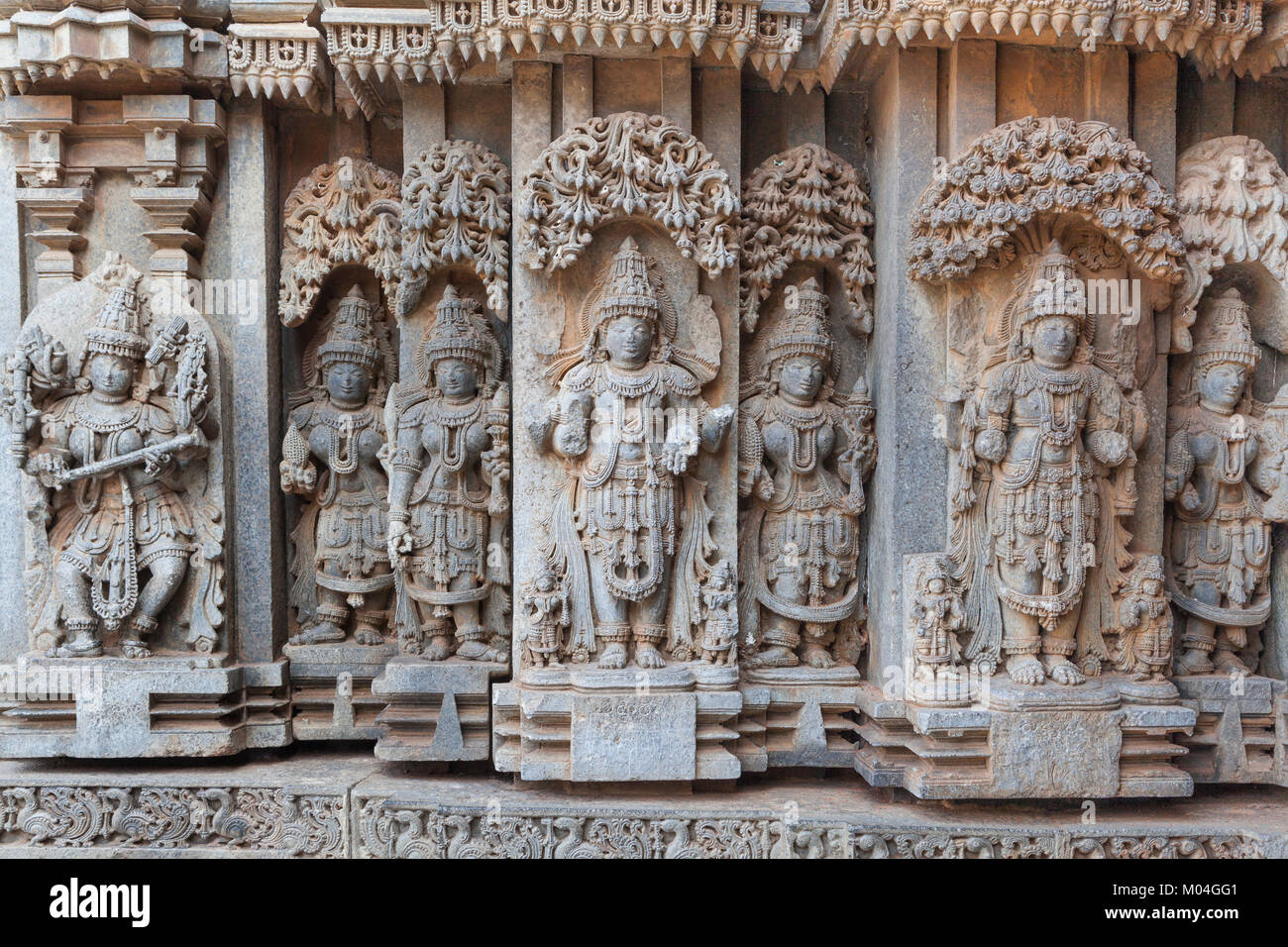 India, Karnataka, Somanathapura, Chennakesava Temple Stock Photo