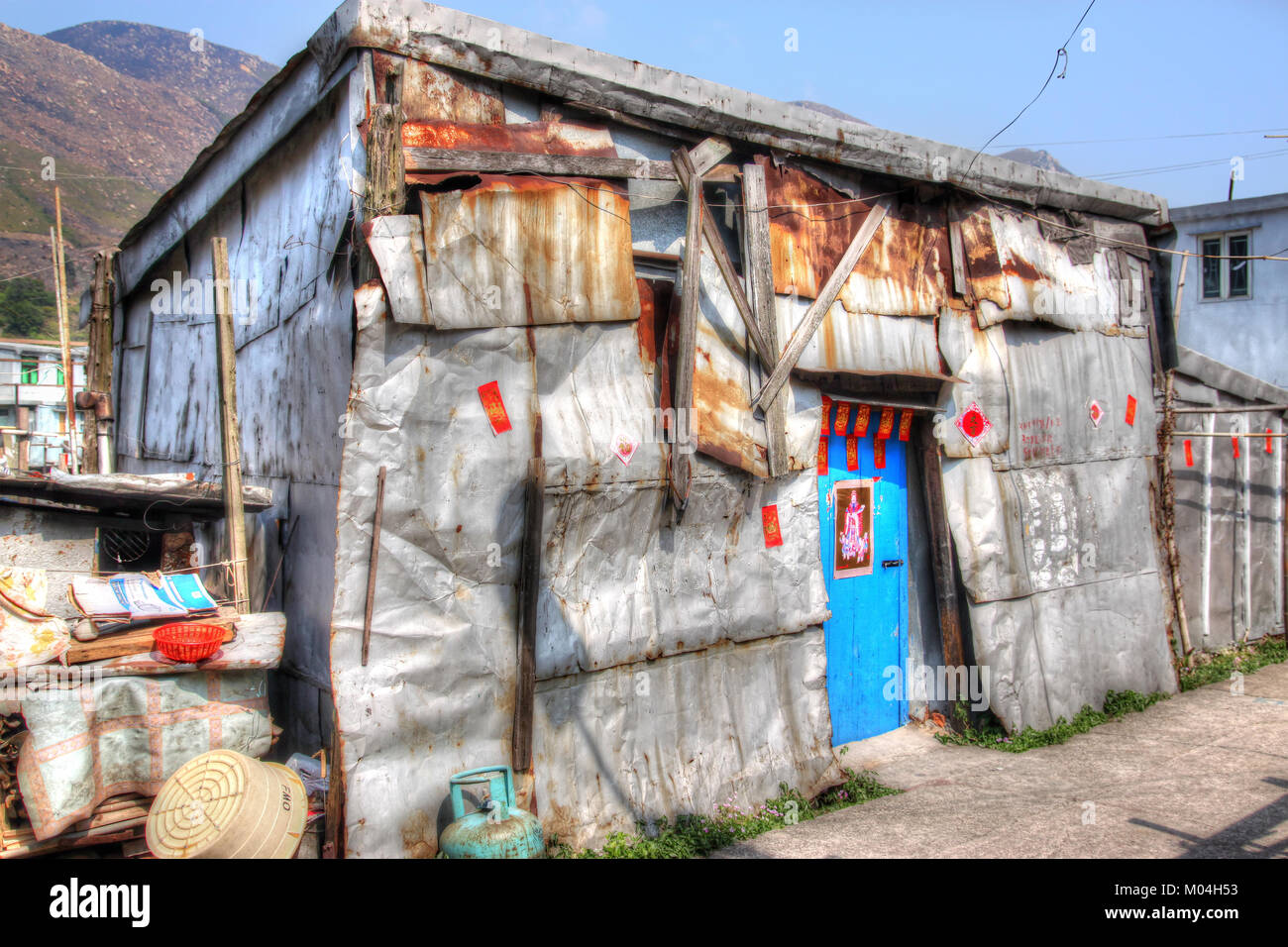 Poor House Metal Sheet Stock Photos & Poor House Metal Sheet Stock