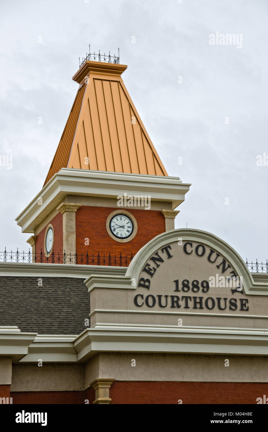 The Bent County Courthouse in Las Animas, Colorado was built in 1889