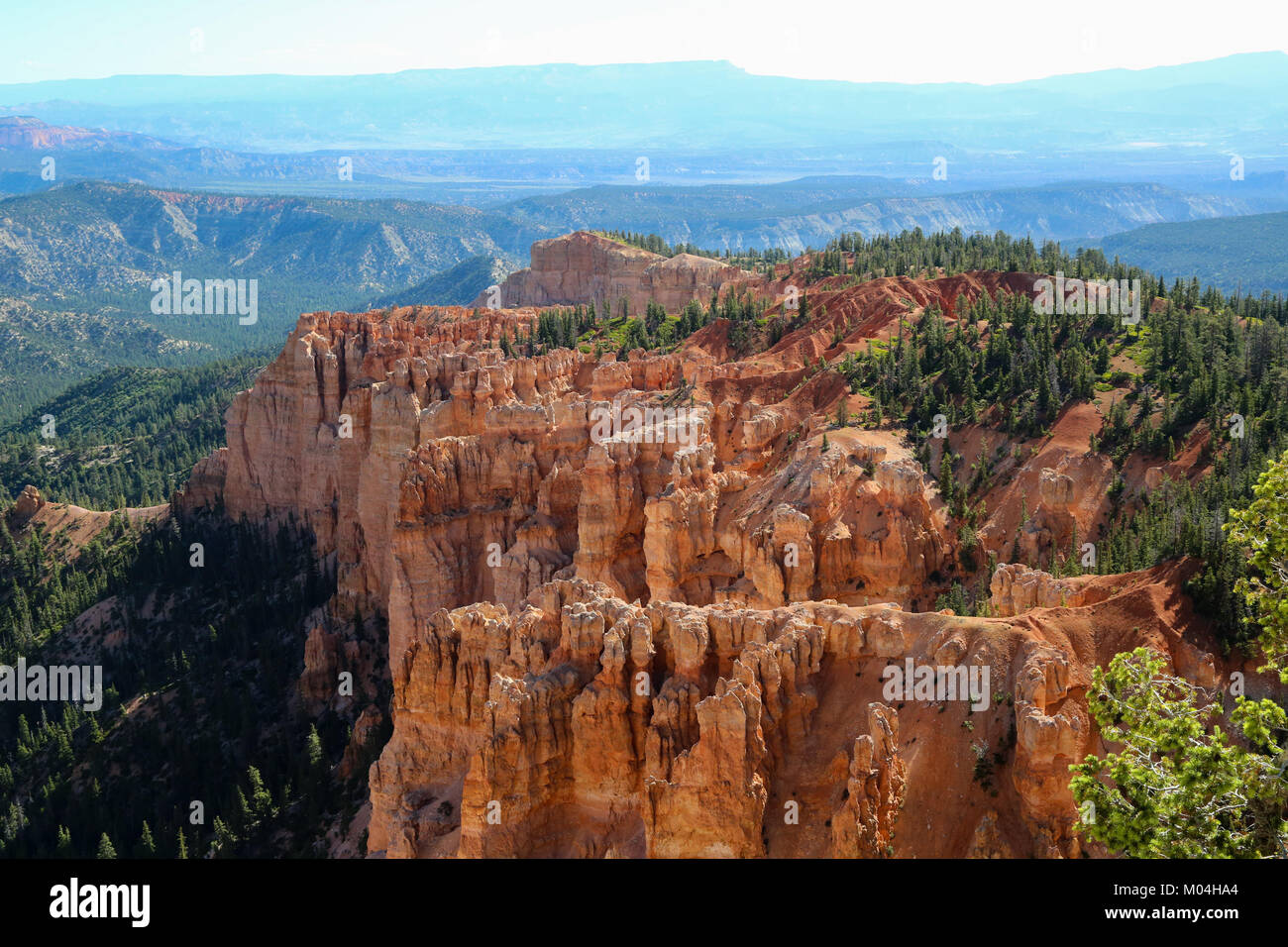 A View From Rainbow Point, Bristlecone Loop Trail, Bryce National Park, Kanab, UT Stock Photo