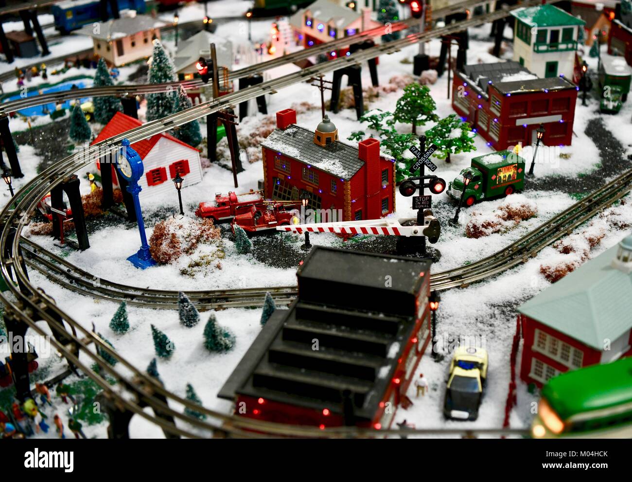Holiday village best sale train set