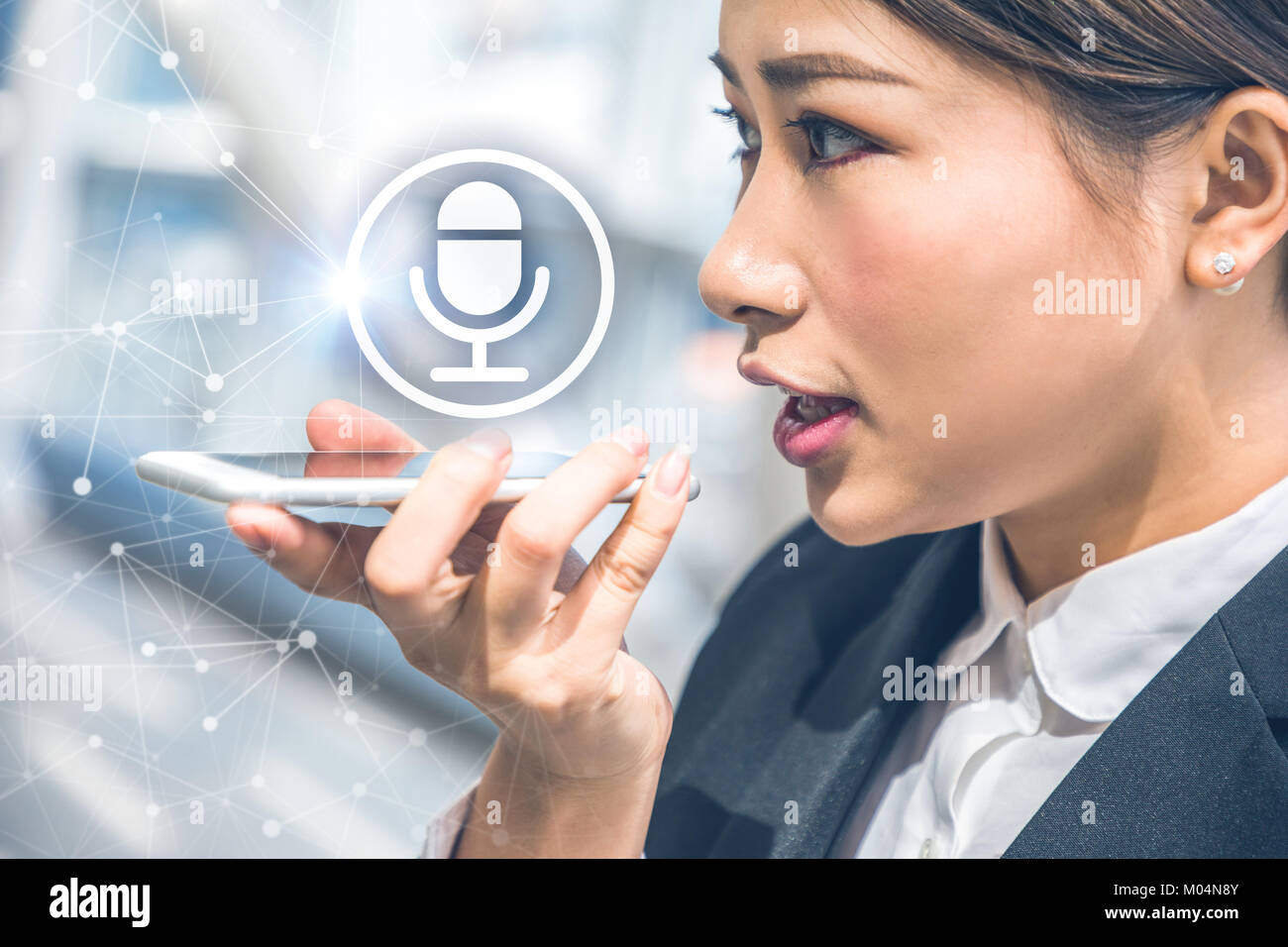 Voice recognition concept Stock Photo - Alamy