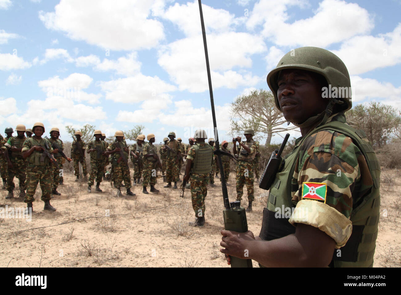 Burundian soldiers, as part of the African Union Mission in Somalia ...