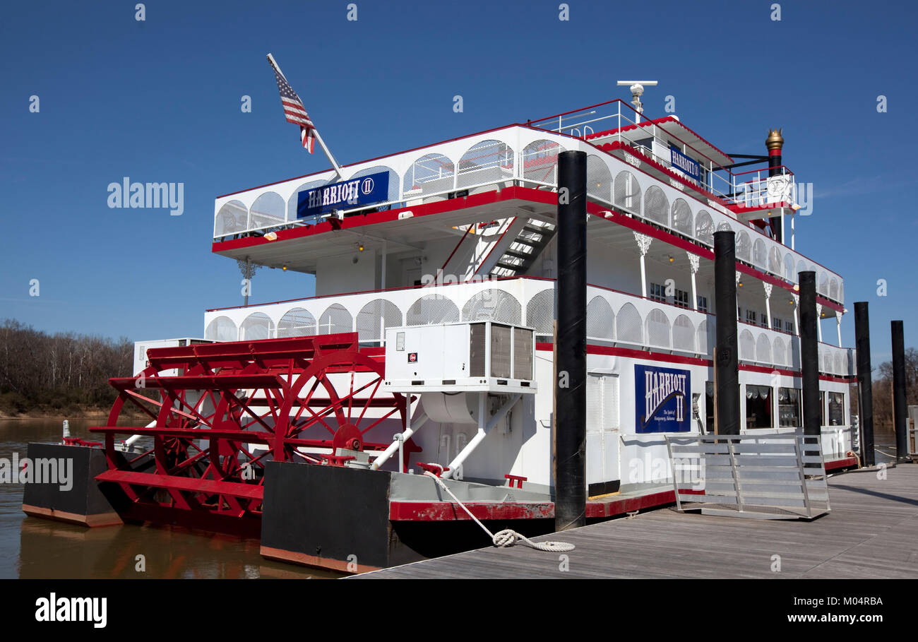 Harriott II Riverboat in Montgomery, Alabama Stock Photo