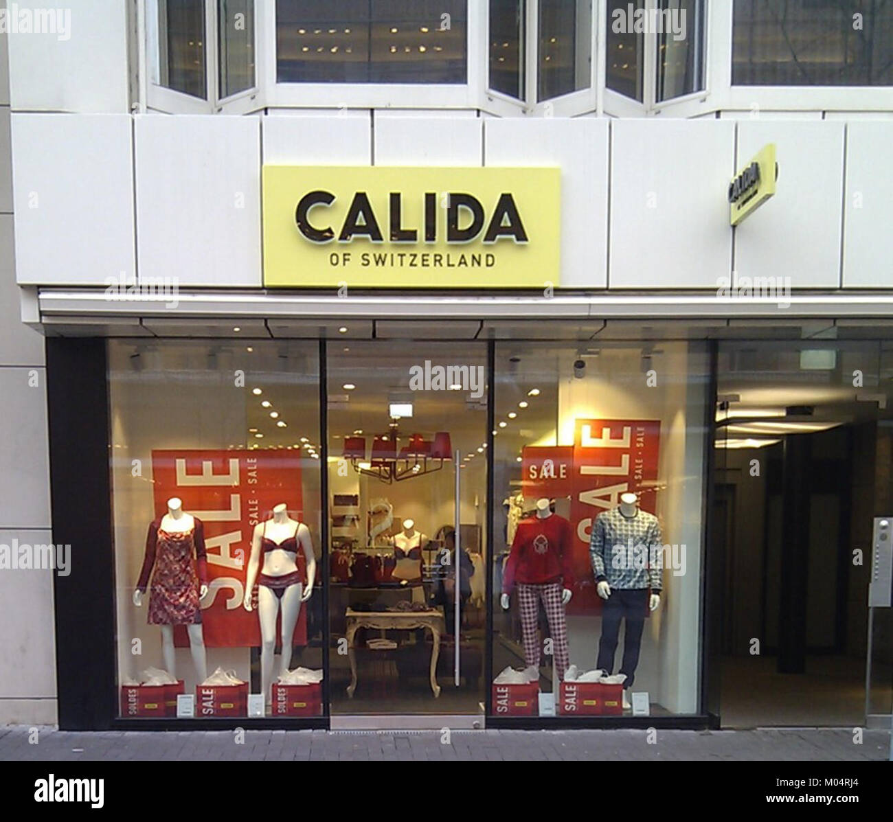 Calida Store Mannheim P3 Stock Photo - Alamy