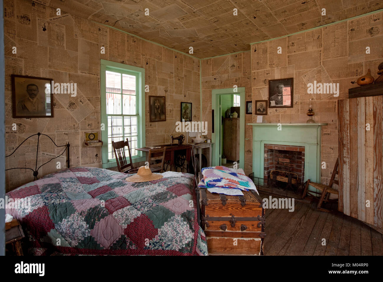 Old Alabama town Bedroom Stock Photo