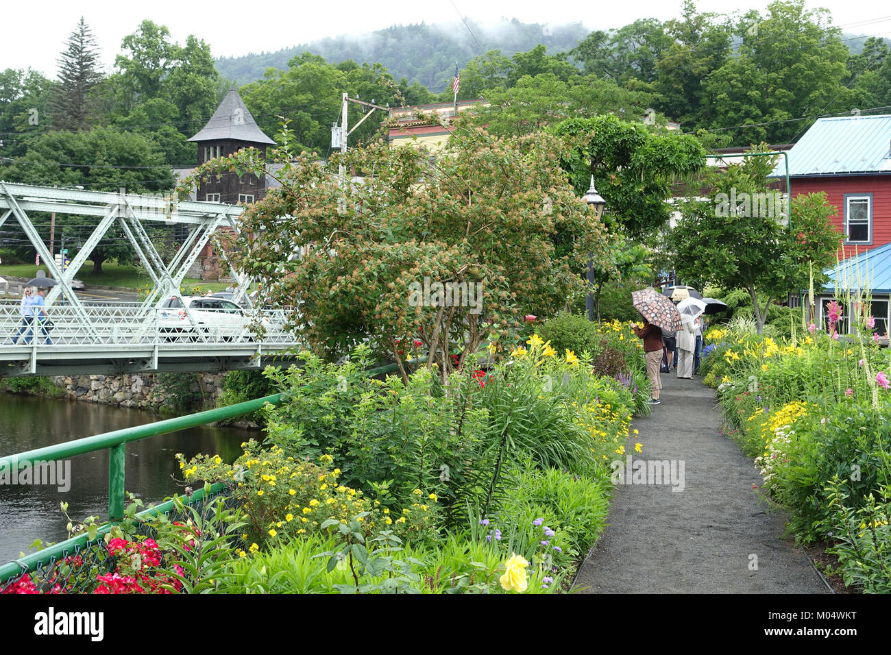 Bridge of Flowers Shelburne Falls, Massachusetts DSC00156 Stock