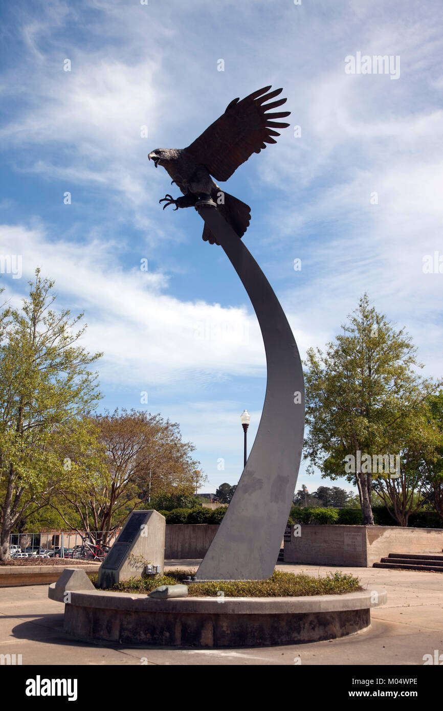 Eagle statue on the Auburn University campus Stock Photo