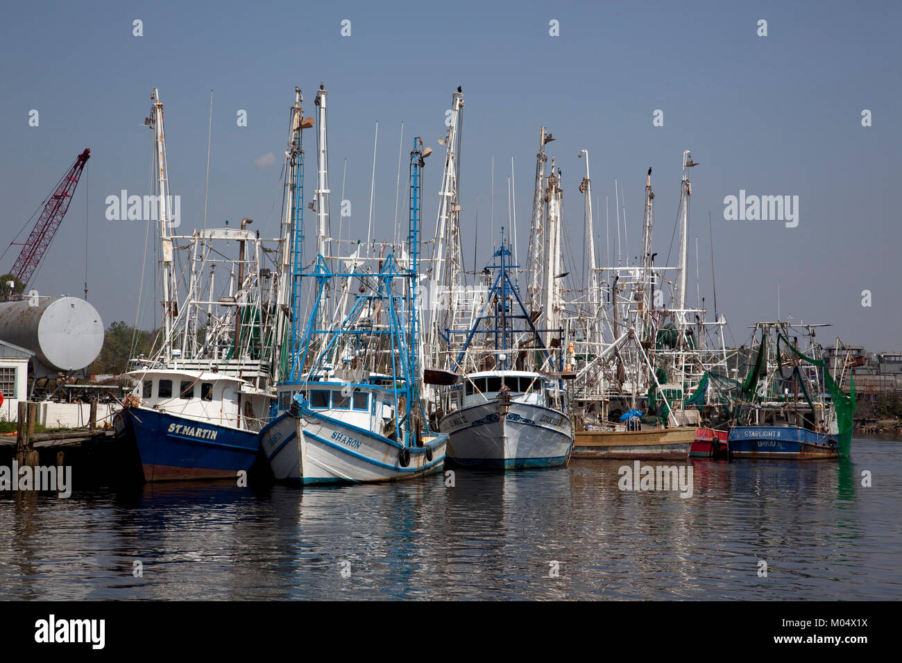 Bayou La Batre, Alabama, is a fishing village Stock Photo