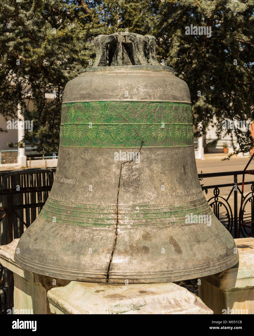 Broken bell Saint John of the Russians Evia Greece Stock Photo Alamy