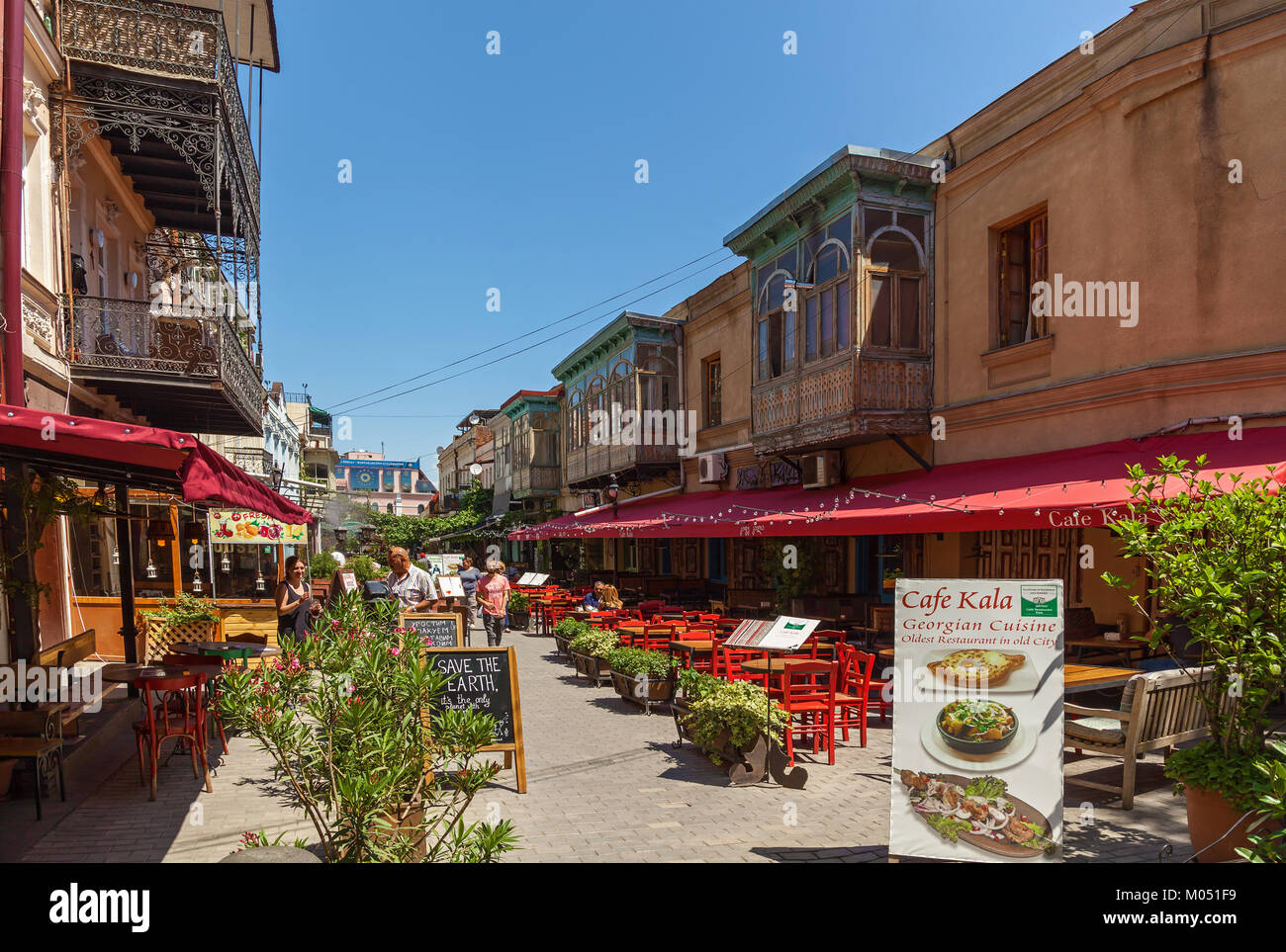Restaurants and bars in Tbilisi Stock Photo Alamy