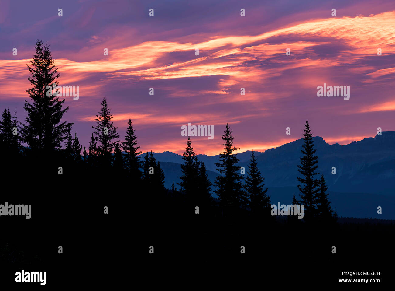Canadian Rockies Sunrise Stock Photo - Alamy