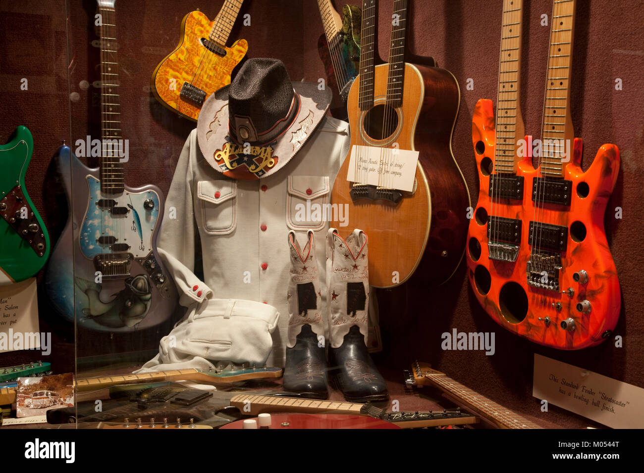 Country Music Guitars & Clothing Museum Stock Photo