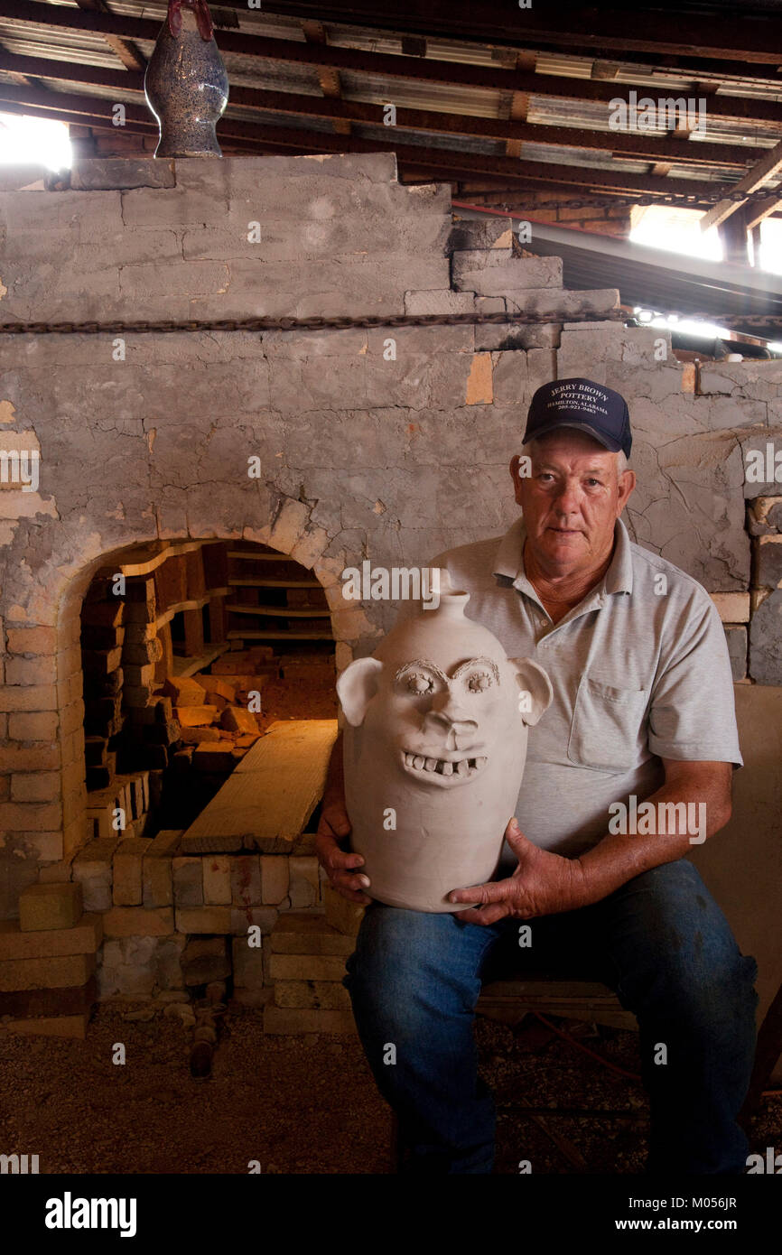 Clay Pottery Craftsman Stock Photo
