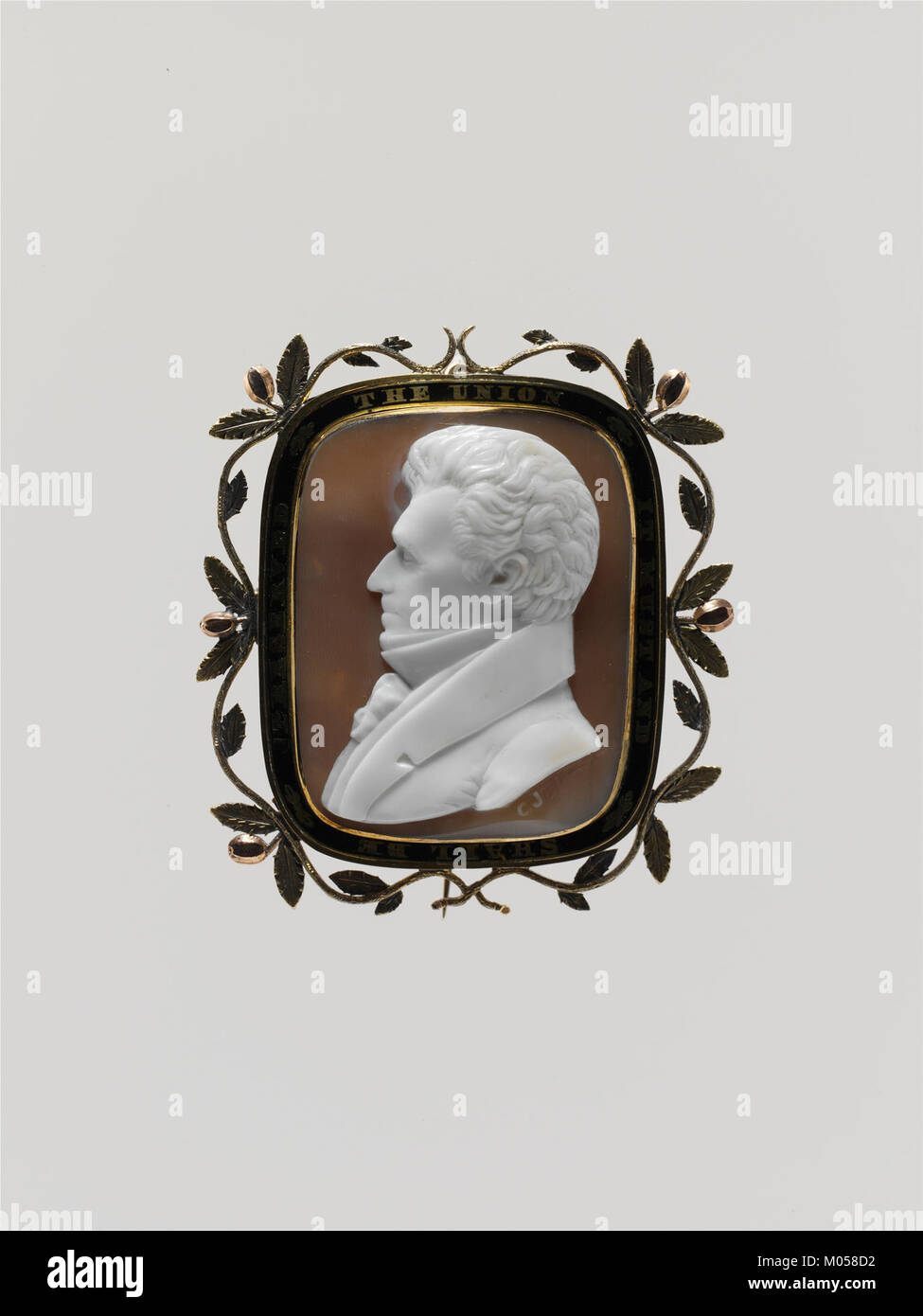 The Cameo, identified as MET DP157946, is a piece of jewelry or art in the Metropolitan Museum of Art's collection, showcasing intricate craftsmanship. Stock Photo