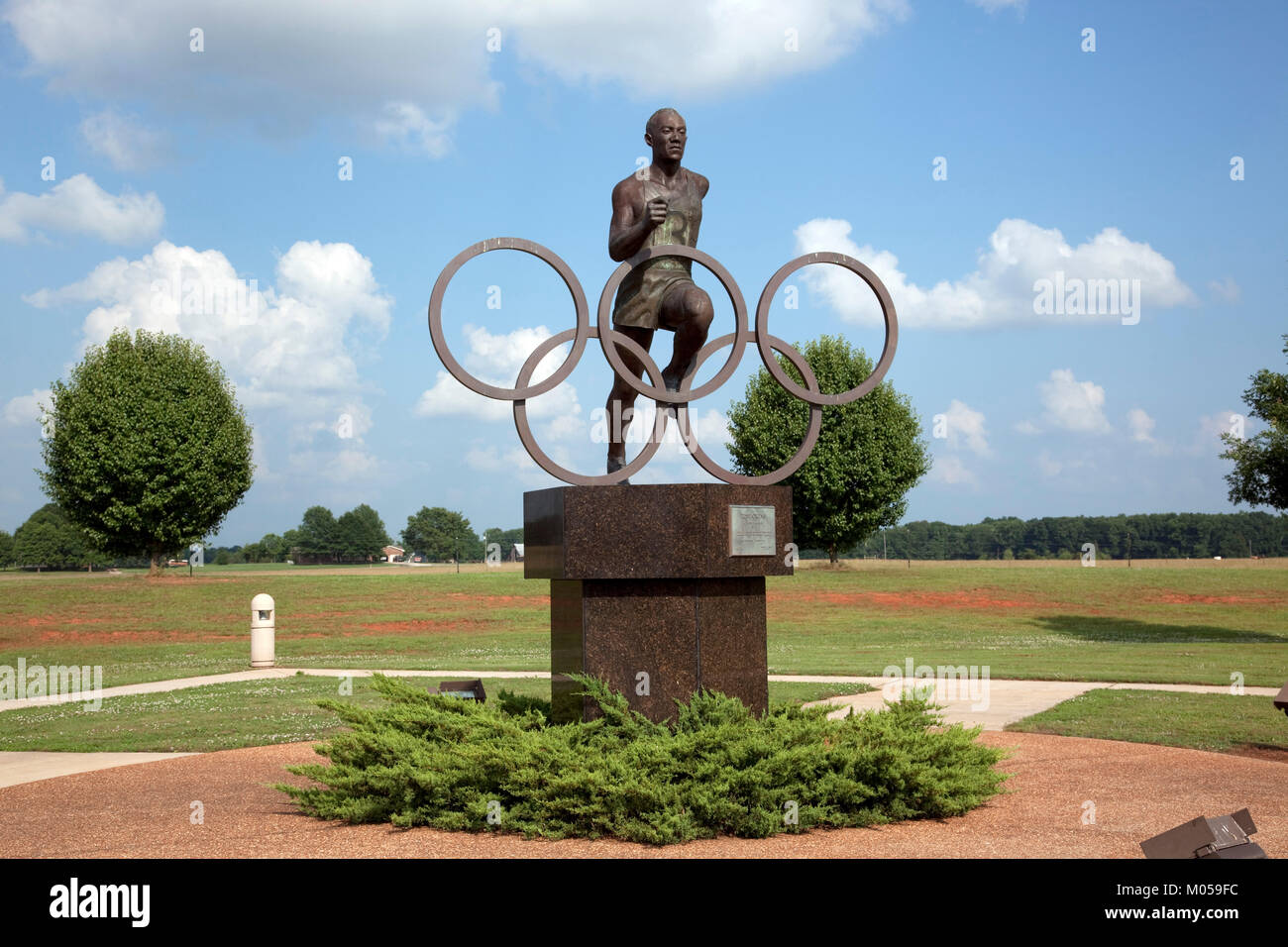 Jesse Owens Memorial Stock Photo